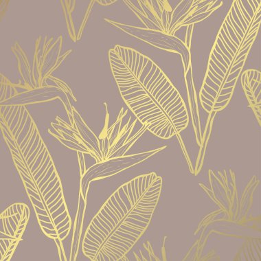 altın çiçek desenli