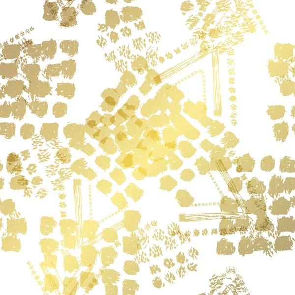 Patrón decorativo dorado — Vector de stock