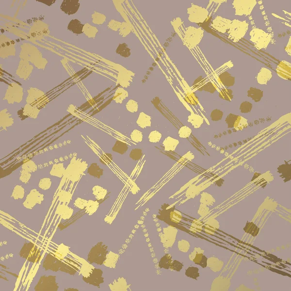Motif floral doré — Image vectorielle