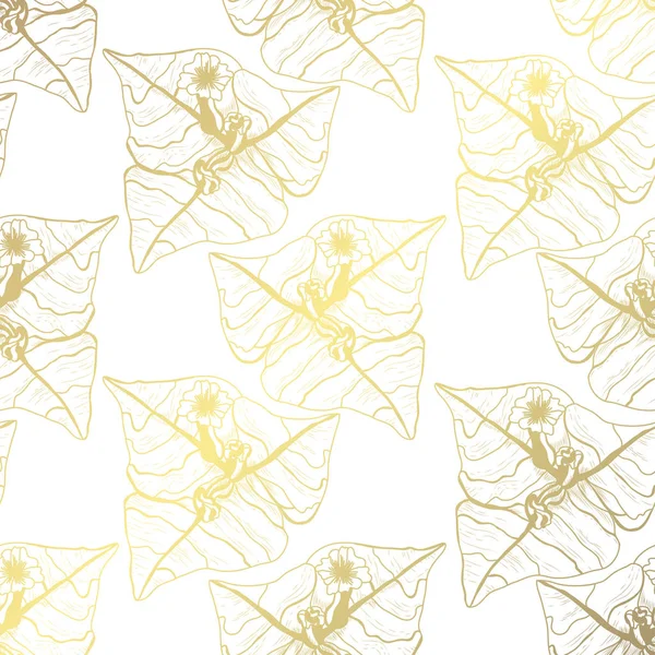 Modèle sans couture doré — Image vectorielle