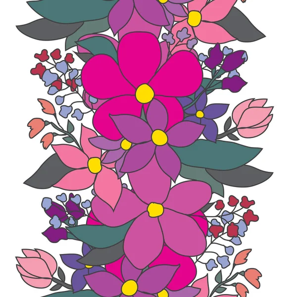 Patrón sin costura floral — Vector de stock