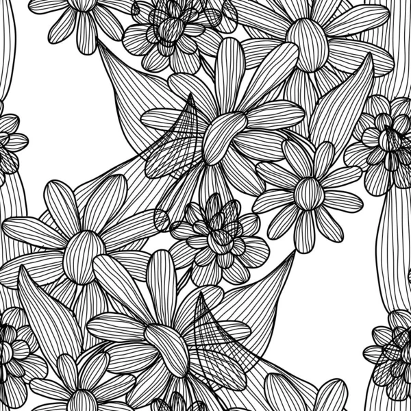 Patrón sin costura floral — Vector de stock