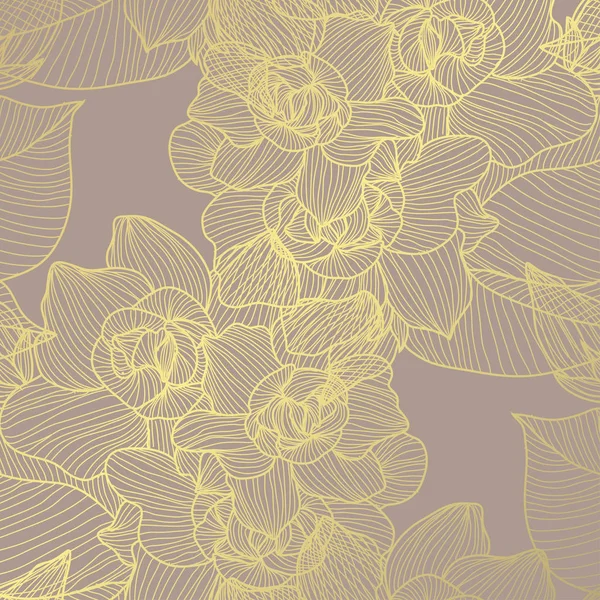 golden floral pattern