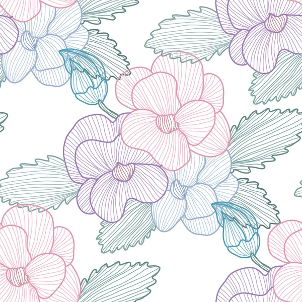 Floral μοτίβο χωρίς ραφή — Διανυσματικό Αρχείο