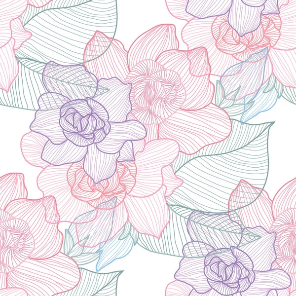 Floral seamless pattern — Stock Vector