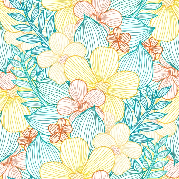 Floral seamless pattern — Stock Vector