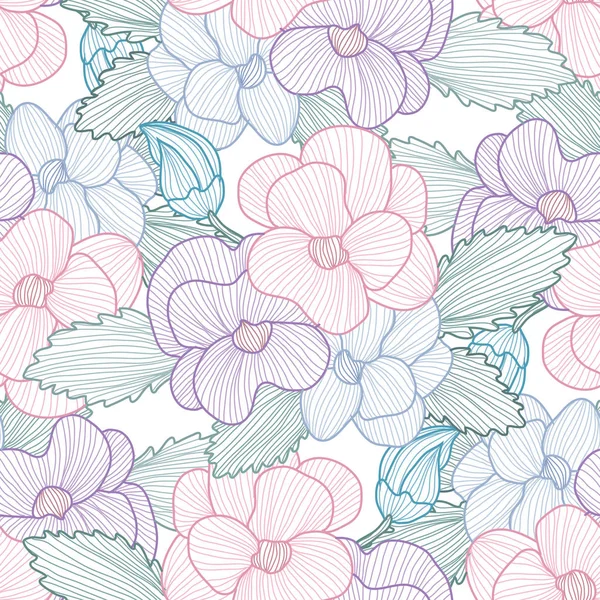 Floral seamless pattern — Stock Vector