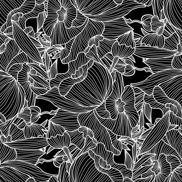 Motif floral sans couture — Image vectorielle