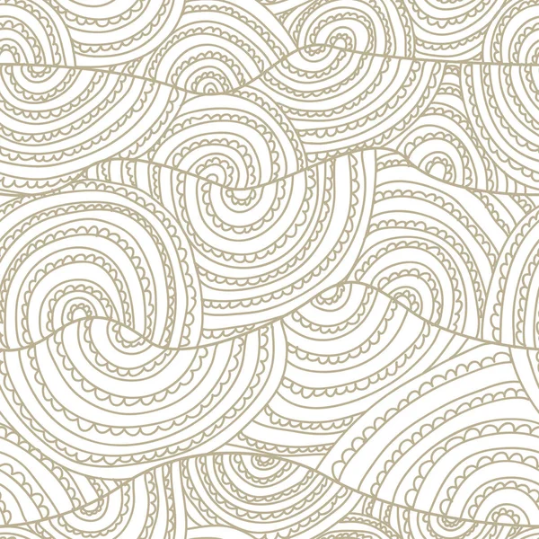 Елегантний Безшовний Візерунок Декоративними Хвилями Елементами Дизайну Хвильовий Візерунок Запрошень — стоковий вектор