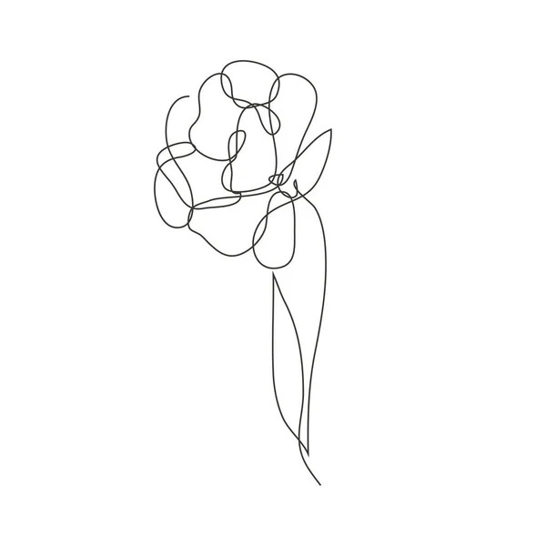 Dekoratív Kézzel Rajzolt Tulipán Virág Design Elem Használható Kártyákhoz Meghívókhoz — Stock Vector