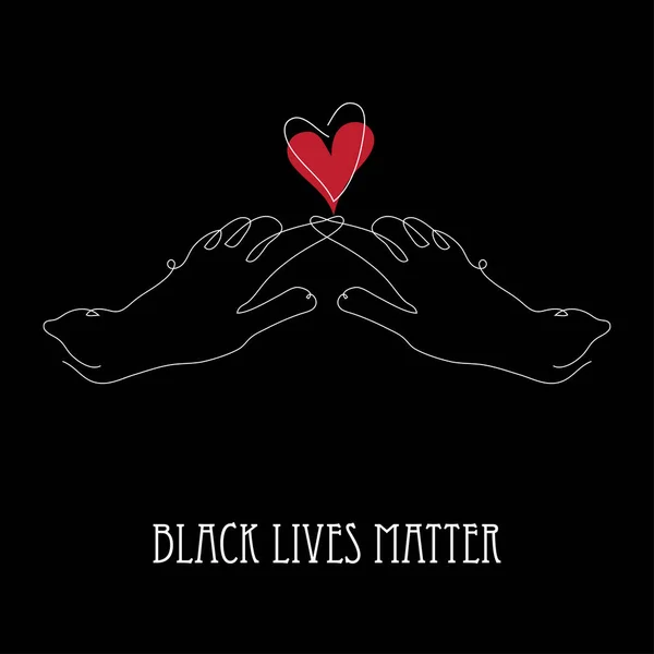 Las Vidas Negras Importan Elemento Diseño Bandera Protesta Sobre Los — Vector de stock
