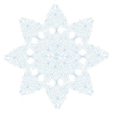 Dekoratif el çizimi mandala, tasarım elementi. Kartlar, davetiyeler, afişler, posterler, baskı tasarımı için kullanılabilir. Mandala arkaplanı