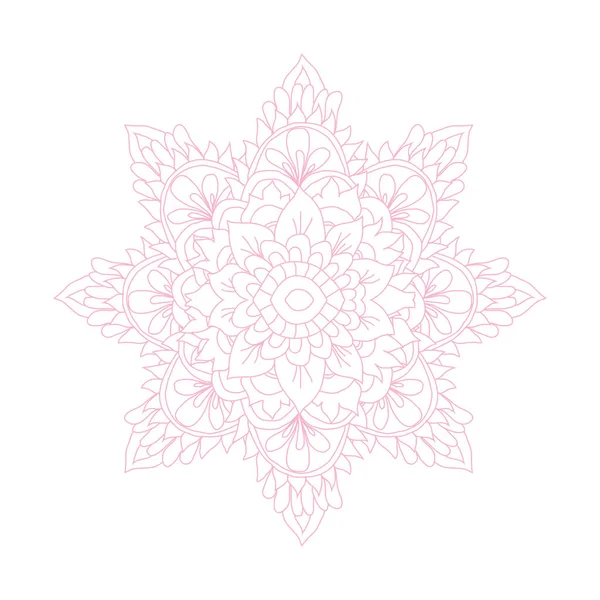 Dekoratív Kézzel Rajzolt Mandala Design Elem Használható Kártyákhoz Meghívókhoz Bannerekhez — Stock Vector