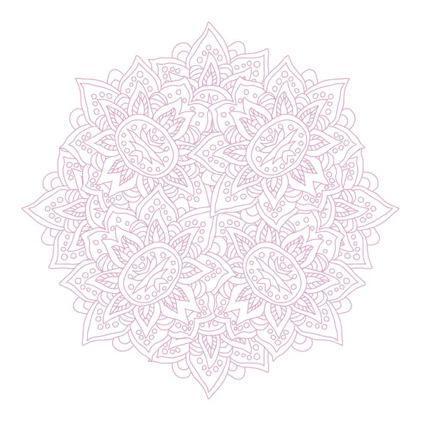 Dekoratív Kézzel Rajzolt Mandala Design Elem Használható Kártyákhoz Meghívókhoz Bannerekhez — Stock Vector