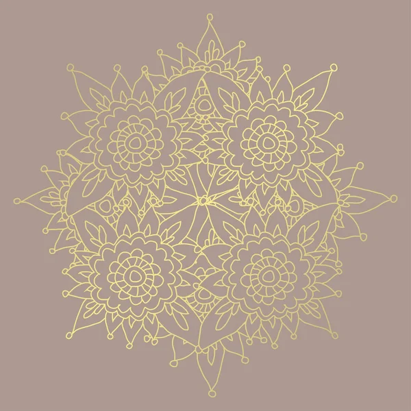 Mandala Décoratif Dessiné Main Élément Design Peut Être Utilisé Pour — Image vectorielle