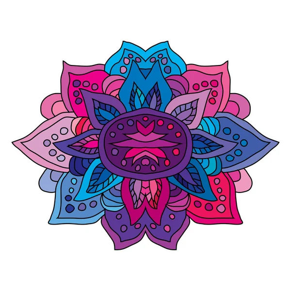 Dekorative Handgezeichnete Mandala Design Element Kann Für Karten Einladungen Banner — Stockvektor