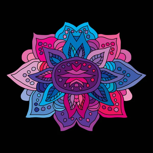 Mandala Decorativo Dibujado Mano Elemento Diseño Puede Utilizar Para Tarjetas — Vector de stock