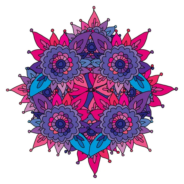 Dekoratív Kézzel Rajzolt Mandala Design Elem Használható Kártyákhoz Meghívókhoz Bannerekhez — Stock Vector