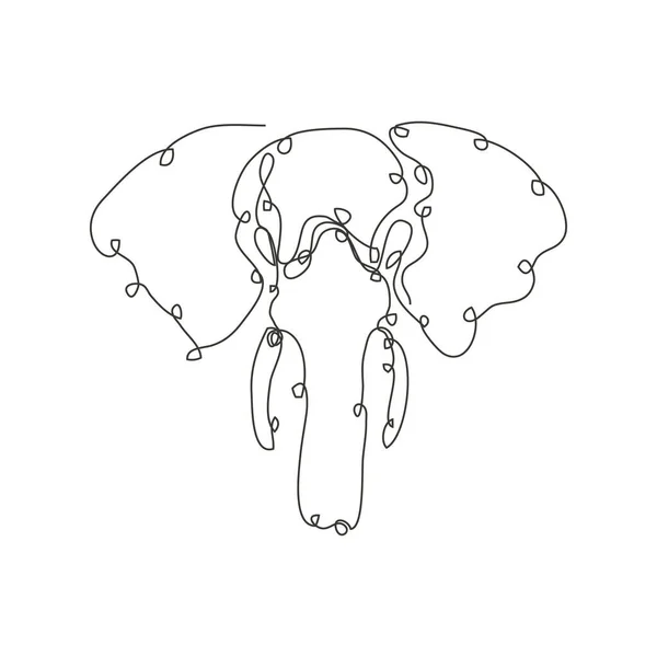 Elefante Desenhado Mão Decorativa Elemento Design Pode Ser Usado Para —  Vetores de Stock