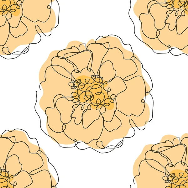 Elegantní Bezešvý Vzor Květinami Designové Prvky Květinový Vzor Pro Pozvánky — Stockový vektor