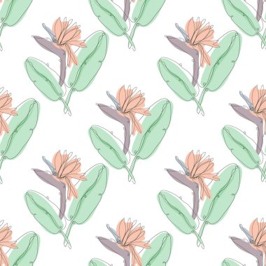 Çiçekli, tasarım elementli zarif, pürüzsüz bir desen. Davetiyeler için çiçek deseni, kartlar, baskı, hediye paketi, imalat, tekstil, kumaş, duvar kağıtları. Aralıksız çizgi sanatı