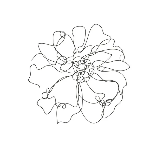 Decoratieve Hand Getrokken Papaver Bloem Design Element Kan Gebruikt Worden — Stockvector