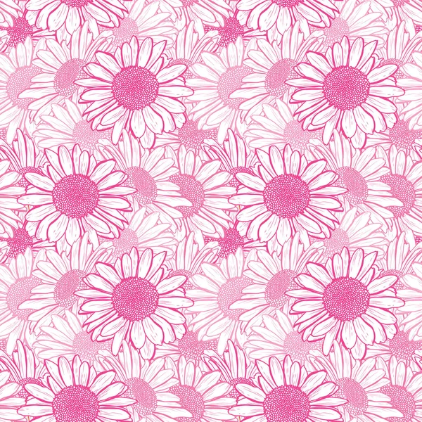 Papatya çiçekleri ve tasarım elementleriyle zarif, pürüzsüz bir desen. Davetiyeler, kartlar, baskı, hediye paketi, imalat, tekstil, kumaş, duvar kağıtları için çiçek deseni