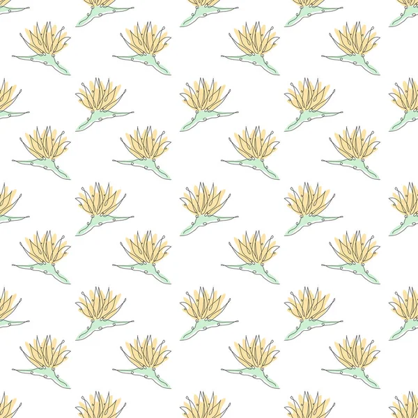요소가 해초없는 패턴이죠 초대장 벽지등을 꽃무늬 계속되는 — 스톡 벡터