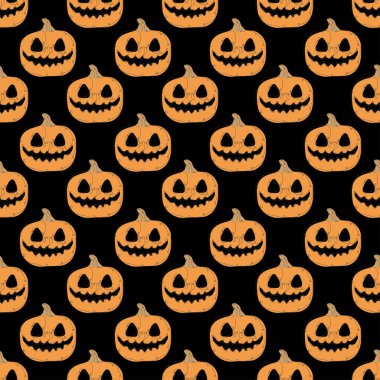 Zarif, pürüzsüz balkabağı deseni, tasarım elementleri. Cadılar Bayramı davetiyeleri, kartlar, baskı, hediye paketi, imalat, tekstil, kumaş, duvar kağıtları. Aralıksız çizgi sanatı