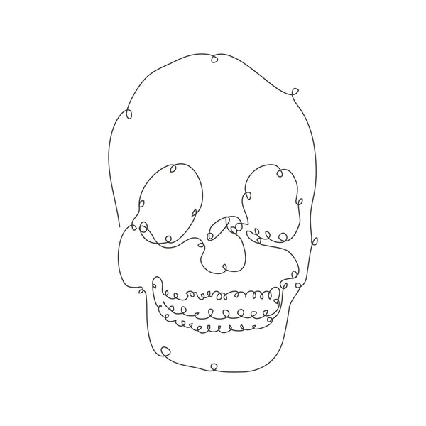Crâne Décoratif Dessiné Main Élément Design Peut Être Utilisé Pour — Image vectorielle