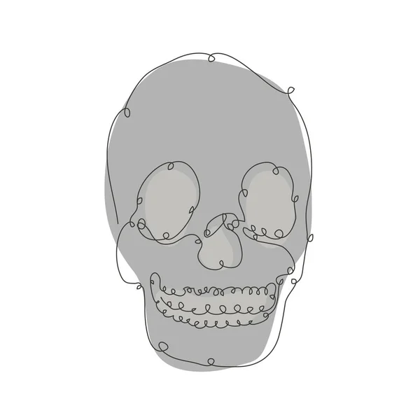 Crâne Décoratif Dessiné Main Élément Design Peut Être Utilisé Pour — Image vectorielle