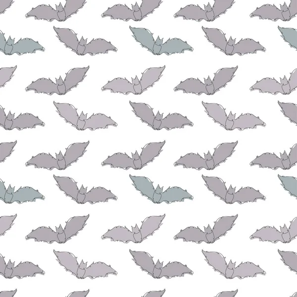 Elegantes Nahtloses Muster Mit Fledermäusen Designelementen Fledermausmuster Für Einladungen Karten — Stockvektor