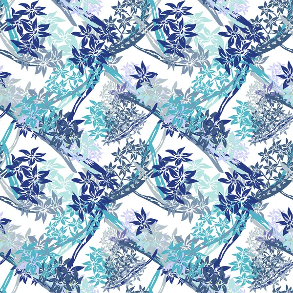 Elegante Naadloze Patroon Met Hyacint Bloemen Design Elementen Bloemen Patroon — Stockvector