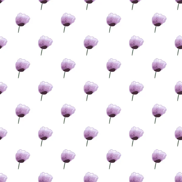 Élégant Motif Sans Couture Avec Des Fleurs Pastel Pansy Éléments — Image vectorielle