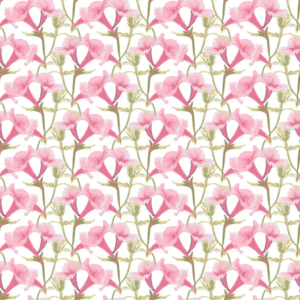 Elegant Naadloos Patroon Met Pastelbloemen Design Elementen Bloemen Patroon Voor — Stockvector