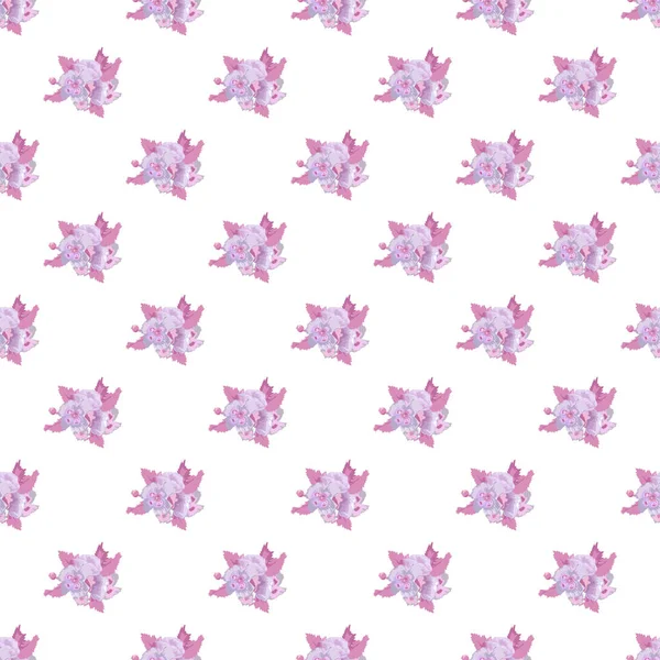 Elegant Seamless Pattern Pastel Pansy Flowers Design Elements Floral Pattern — Stock Vector