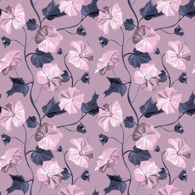 Gül çiçekleri ve tasarım elementleriyle zarif, pürüzsüz bir desen. Davetiyeler, kartlar, baskı, hediye paketi, imalat, tekstil, kumaş, duvar kağıtları için çiçek deseni