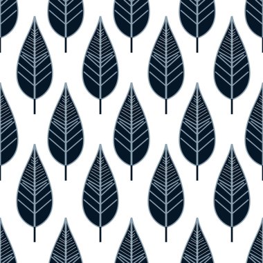 Bauhaus stilinde sonbahar yaprakları, tasarım elementleri ile el çizimi kusursuz desen. Davetiyeler, kartlar, baskı, hediye paketi, imalat, tekstil, kumaş, duvar kağıtları için sonbahar deseni.