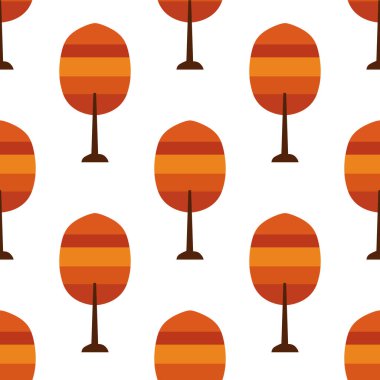 Bauhaus stilinde sonbahar yaprakları, tasarım elementleri ile el çizimi kusursuz desen. Davetiyeler, kartlar, baskı, hediye paketi, imalat, tekstil, kumaş, duvar kağıtları için sonbahar deseni.