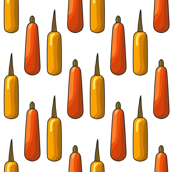 El yapımı cadılar bayramı balkabakları kusursuz desen, tasarım elementleri. Davetiyeler, kartlar, baskı, hediye paketi, imalat, tekstil, kumaş, duvar kağıtları için sonbahar deseni