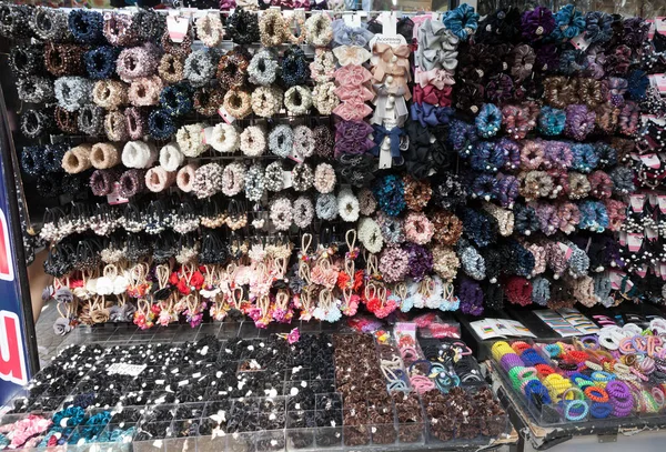 Many Bracelets Accessories Souvenir Shop — Stock Photo, Image