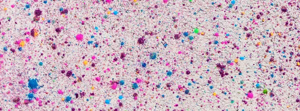 Grey Background Colorful Spots Holi Celebration Colorful Powder — Stock Photo, Image