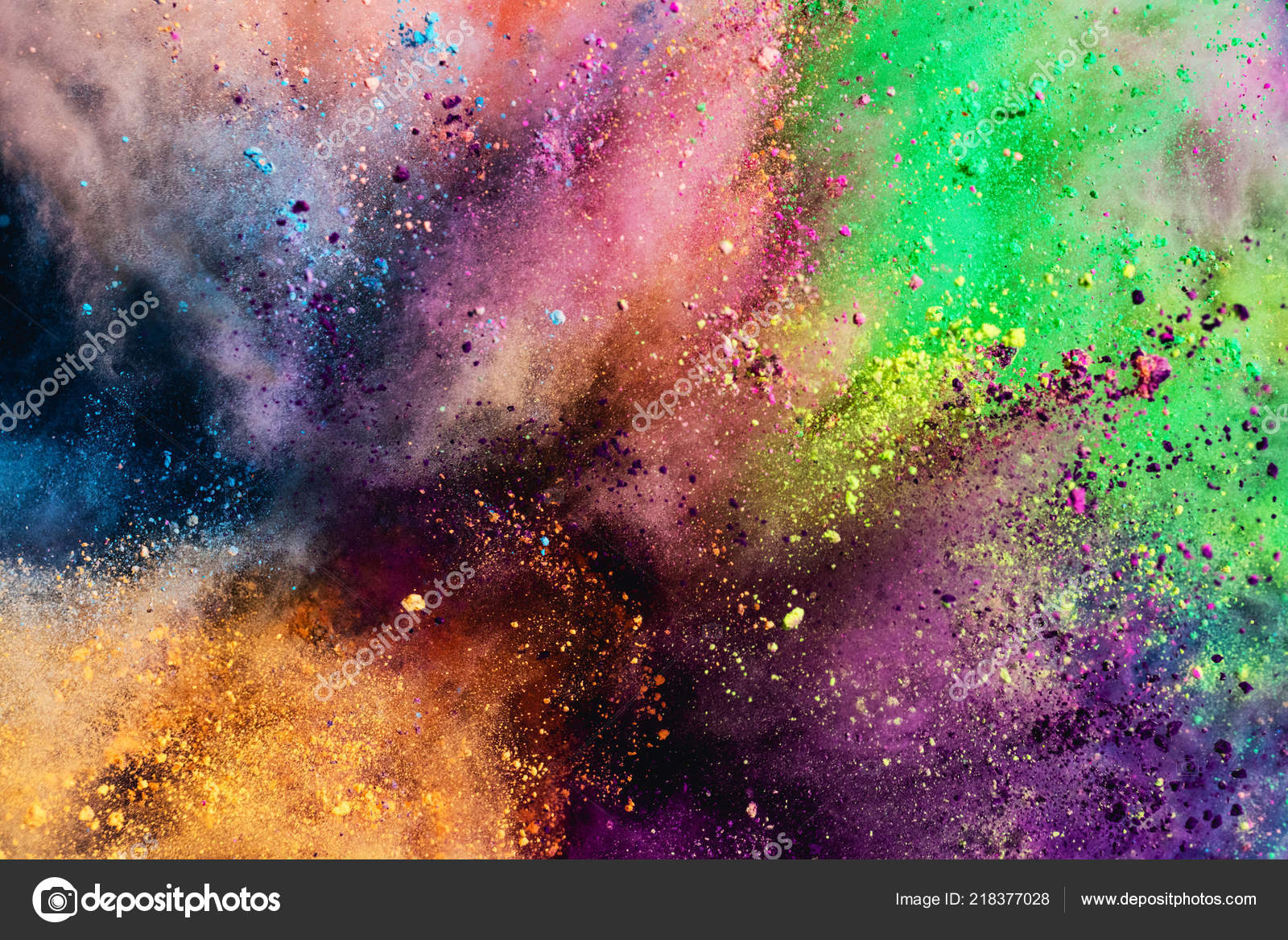 Colorful Holi Powder Explosion Background Holiday Celebration Images, Photos, Reviews
