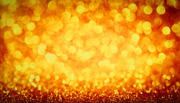 Gouden Glittery Partij Bokeh Achtergrond Feestelijke Wazig Vakantie Achtergrond — Stockfoto