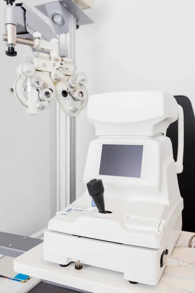 Επαγγελματική Μηχανή Για Δοκιμή Όραμα Γραφείο Του Οπτικού Οφθαλμολογία Θεραπεία — Φωτογραφία Αρχείου