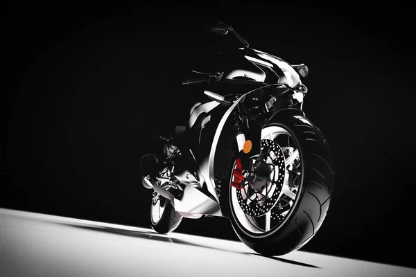 View Sports Motorcycle Spotlight Background — Stock Photo, Image