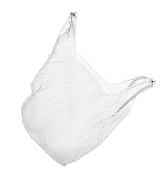 Plastikowa Torba Izolowana Białym Tle — Zdjęcie stockowe