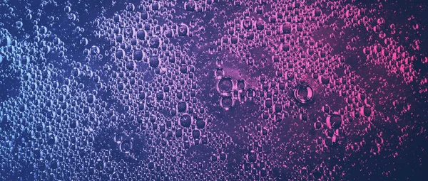 泡と輝きを持つデュオトン水の背景 — ストック写真