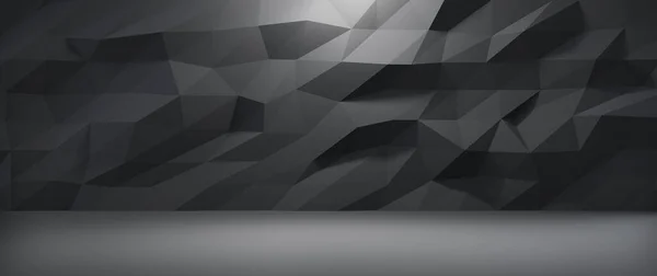 Чорний Панель Настінний Фон Сучасний Дизайн Інтер Єру Архітектура Візуалізація — стокове фото