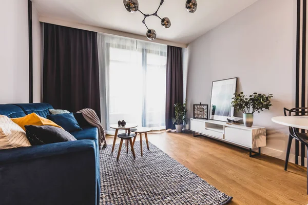 Living Room Modern Apartment Rent Interior Design — Stock Photo, Image